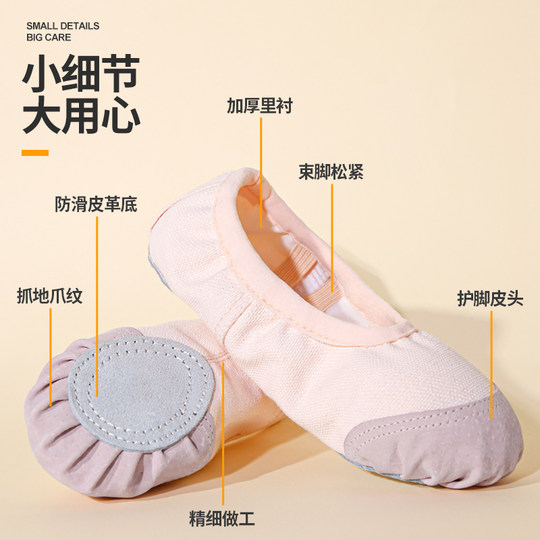 Zapatos de baile para niños y niñas, nuevos zapatos de ballet de suela blanda para adultos