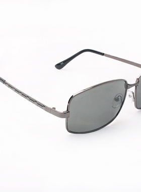 方框玻璃太阳镜男士大脸显瘦商务