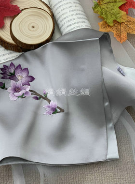 苏州双层真丝绣花商务礼品手帕