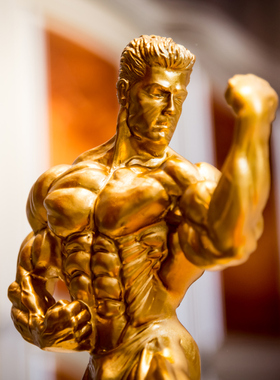 李小龙树脂功夫摆件比赛武馆奖杯