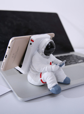 太空人手机支架宇航员树脂工艺品