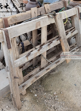 民俗老旧农具木怀旧摆件复古装饰