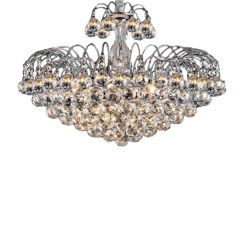 欧式水晶吊灯奢华客厅灯圆形水晶灯LED简欧餐厅灯饰大气卧室灯具,淘宝优惠券,粉丝福利购,淘宝优惠卷