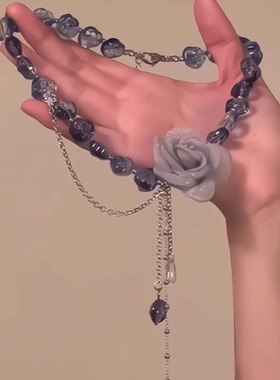 高级感轻奢原创设计气质玫瑰项链