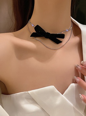 蝴蝶轻奢小众名媛风项圈锁骨链