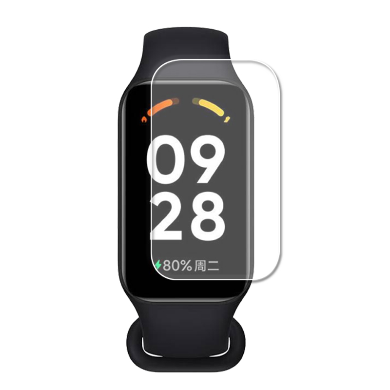 适用小米Redmi红米手环BAND2/Smart Band 8 Active/Watch3Active手表膜贴膜全屏水凝膜防爆软膜非钢化膜 - 图3