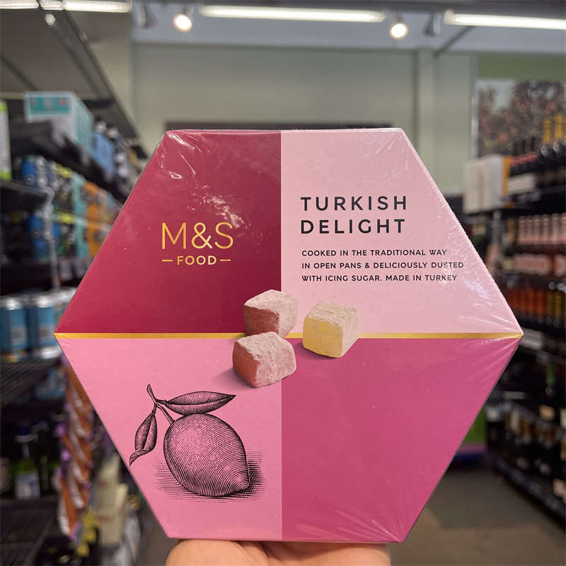 现货 英国M&S玛莎Turkish Delight限定手工牛轧糖礼盒雪花酥喜糖 - 图0