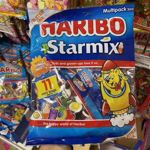 苏州现货 英国HARIBO哈瑞宝儿童混合水果Q软糖果汁橡皮糖糖粉176g - 图2