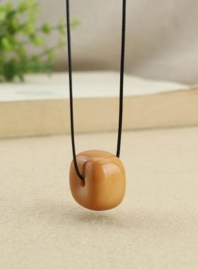 简约时尚象牙果长款项链男女百搭菩提子毛衣链复古民族风配饰挂饰