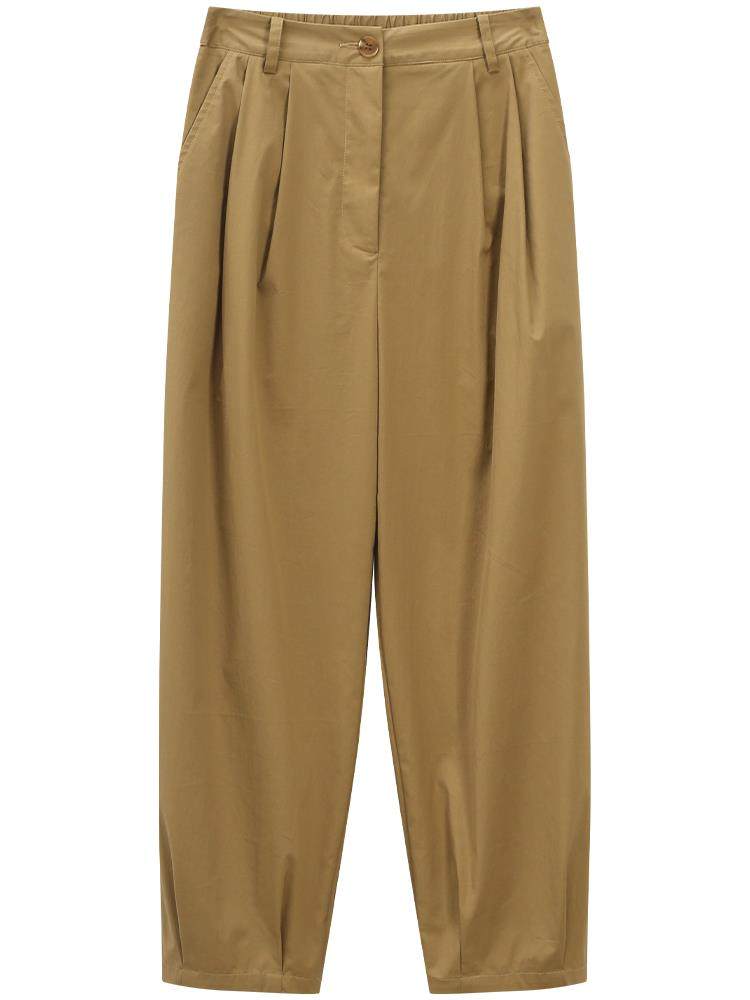 绝美~高质通勤！夏季新款气球九分薄款宽松阔腿裤休闲灯笼萝卜裤,淘宝优惠券,粉丝福利购,淘宝优惠卷