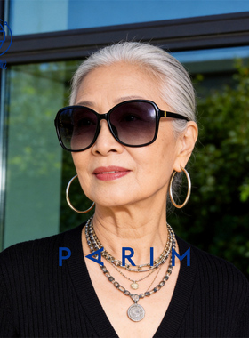 夏季妈妈墨镜女新款偏光高级感防紫外线黑色大框太阳镜
