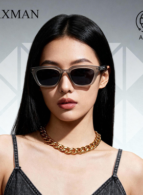 复古方框太阳眼镜女款卡仕曼潮酷