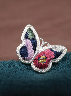 刺绣老绣蜡染民族风手工绣花戒指