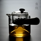 Стеклянный красный (черный) чай для домашнего использования, мундштук, заварочный чайник, популярно в интернете