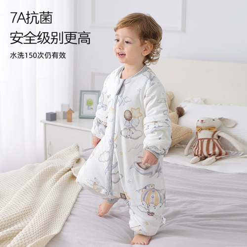 Спальный мешок Baby Bambootl Cotton Silk Spring, осень и зимняя постоянная температура хлопковые детские ноги деблимины у младенцев и детей все времена