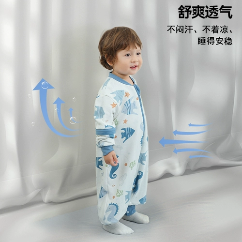 Двухэтажный хлопковый зимний универсальный спальный мешок на четыре сезона