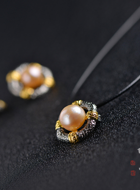 儒匪窝意大利异形珍珠吊坠胸针