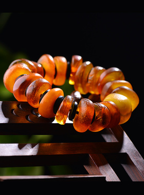 手串古董蜜蜡典雅风手串