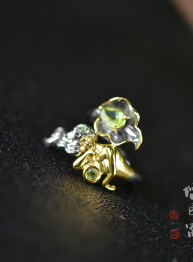 儒匪窝意大利工艺戒指925巴洛克