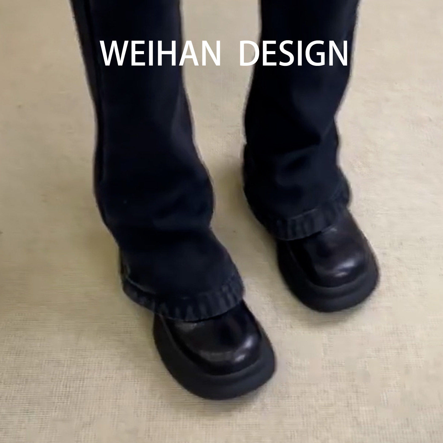 羊皮版！学院风厚底松糕小皮鞋女真皮一脚蹬乐福鞋小个子增高单鞋,淘宝优惠券,粉丝福利购,淘宝优惠卷