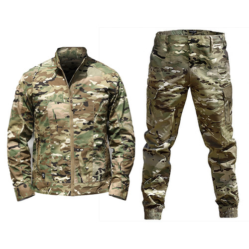 新款户外战术迷彩服套装春夏男女CP防水耐磨拓展工装服抗刮团建服 - 图3