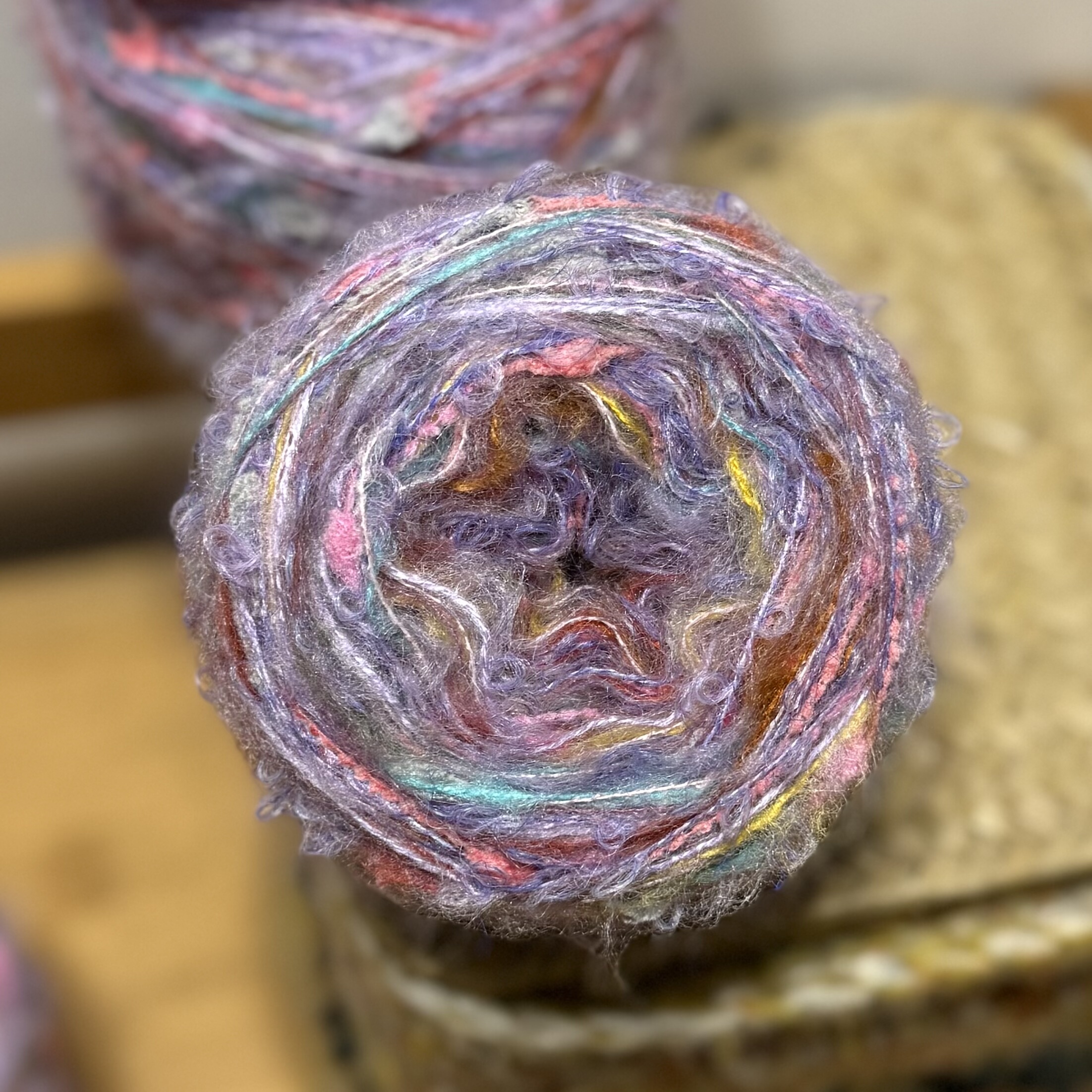 复古美拉德紫系幻彩羊毛手混线外套发卡衣服包围巾手工毛线团,淘宝优惠券,粉丝福利购,淘宝优惠卷