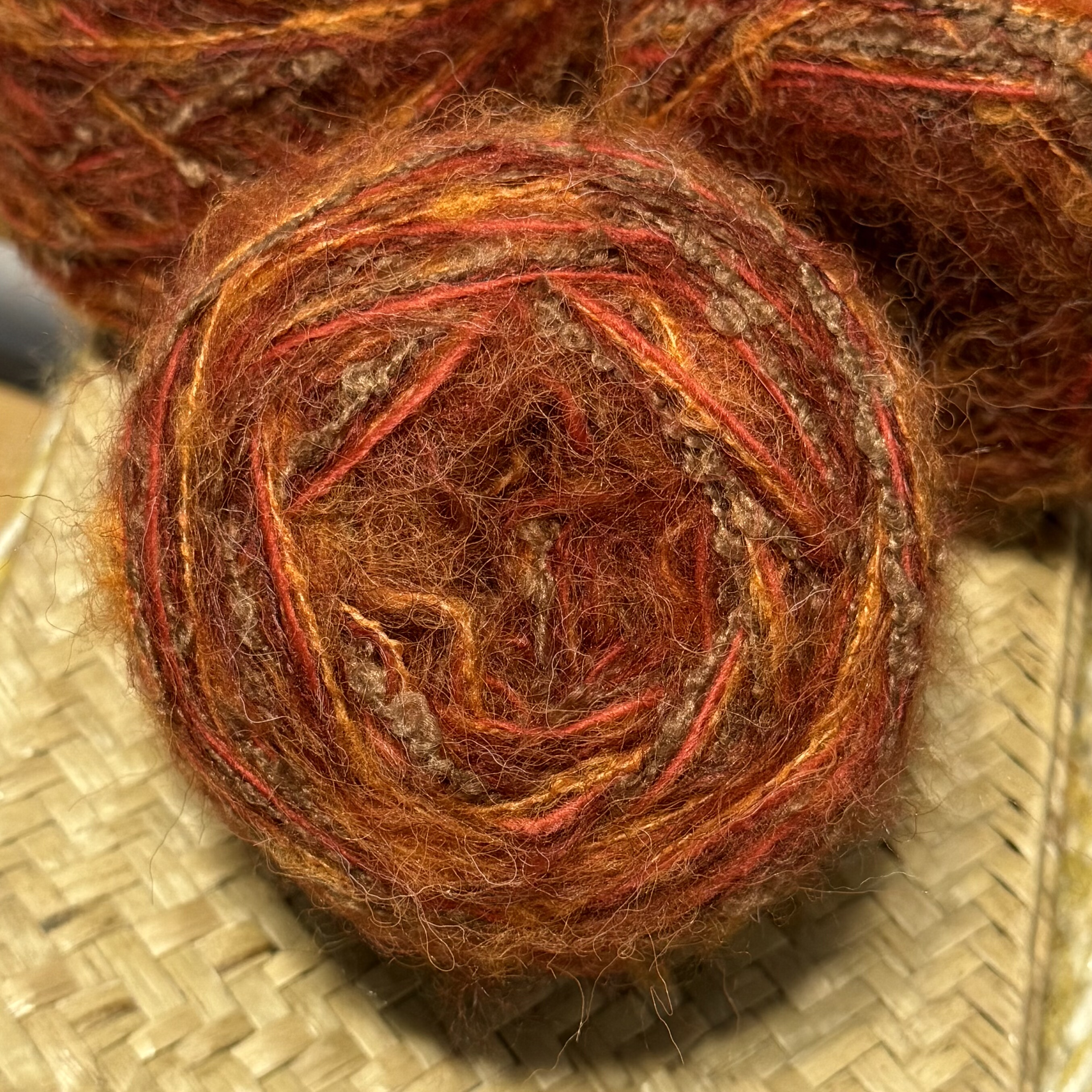 小香风复古桔红色美拉德羊毛手混线外套发卡衣服包围巾帽子毛线团,淘宝优惠券,粉丝福利购,淘宝优惠卷