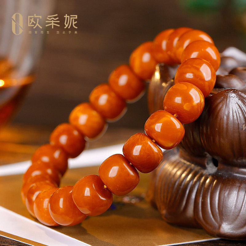 欧采妮收藏老蜡老形孤品天然手串 oucerny欧采妮手饰