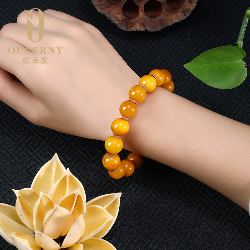 欧采妮【收藏老蜡手串】孤品蜜蜡手串 oucerny欧采妮手饰