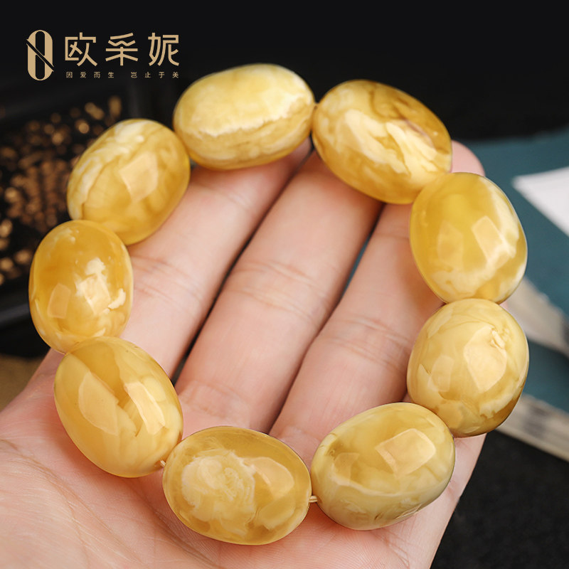 欧采妮妖花蜜蜡枣珠手串天然手链 oucerny欧采妮手饰