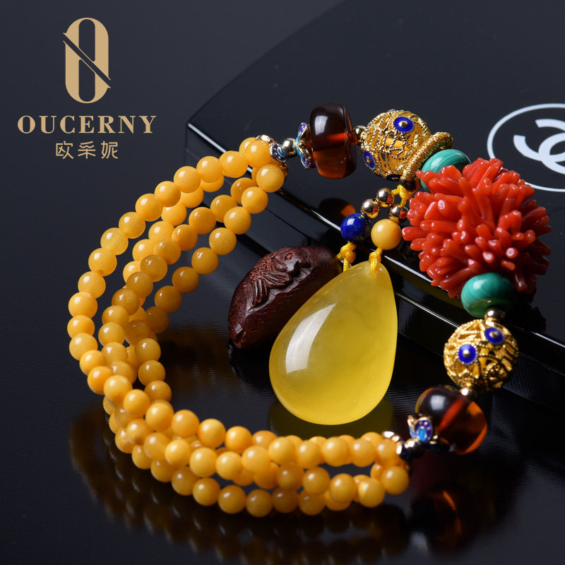 欧采妮蜜蜡手串天然波罗的海手链 oucerny欧采妮手饰