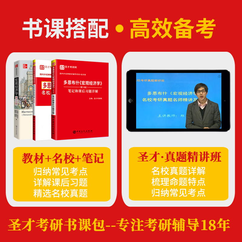 【圣才官方】宏观经济学多恩布什第十三版教材13版笔记和课后习题详解名校真题详解视频搭高鸿业曼昆西方经济学2025考研微观经济学-图0