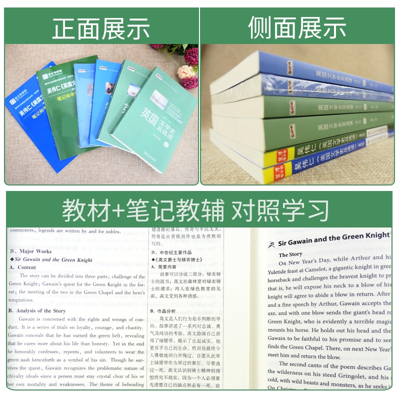 吴伟仁 美国文学史及选读 英国文学史及选读 重排版1、2外研社教材+圣才笔记及考研真题详解 英美文学英语类2025考研参考官方正版 - 图1