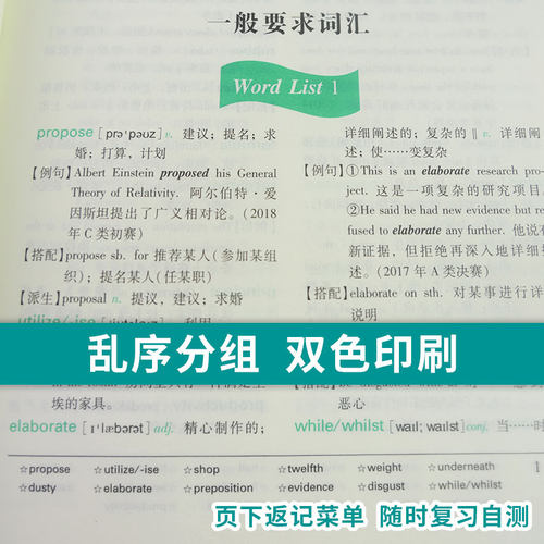全国大学生英语竞赛a b c d类bi背词汇8000词大英赛a b c d类通用初赛决赛网课视频电子书乱序正序单词圣才官方直营正版 - 图2