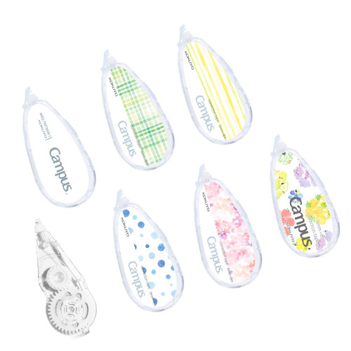 官方旗舰店新品 日本kokuyo国誉campus原纸色修正带小学生用订正涂改带初中大容量改错带可替换芯 - 图3