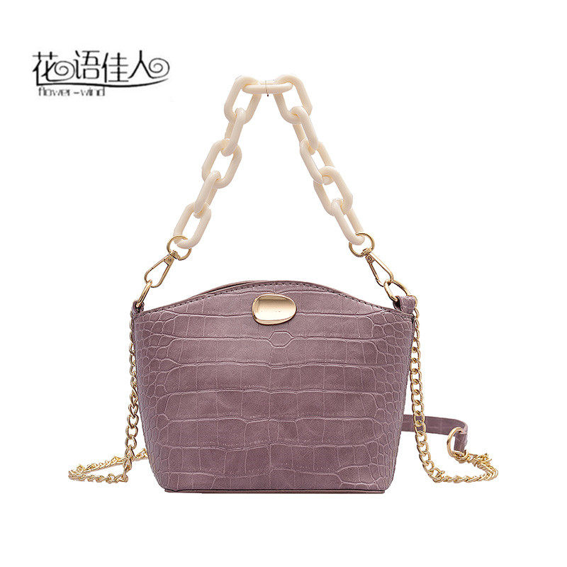 2020新款潮斜挎百搭ins链条小包包 花语佳人箱包女士包袋