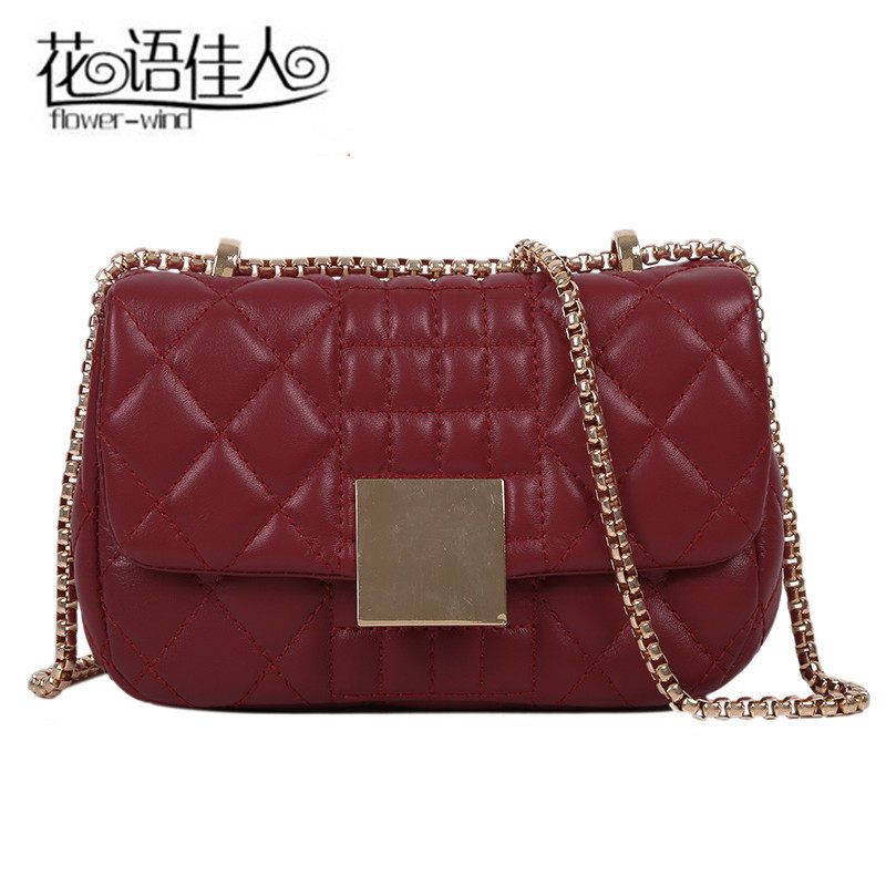高级感2020秋冬新款潮大气斜挎包 花语佳人箱包女士包袋