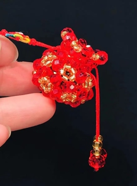 奥地利工艺水晶串珠家居创意福袋钱袋子手链挂件包挂生日礼物