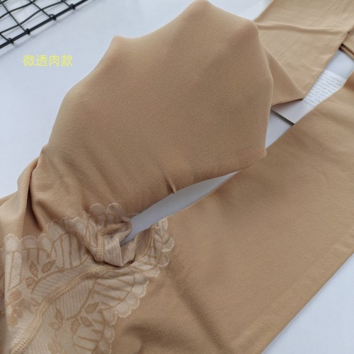 梦韵丝袜6167女春秋中厚肉色光腿神器防勾丝天鹅绒踩脚比基尼加档 - 图2