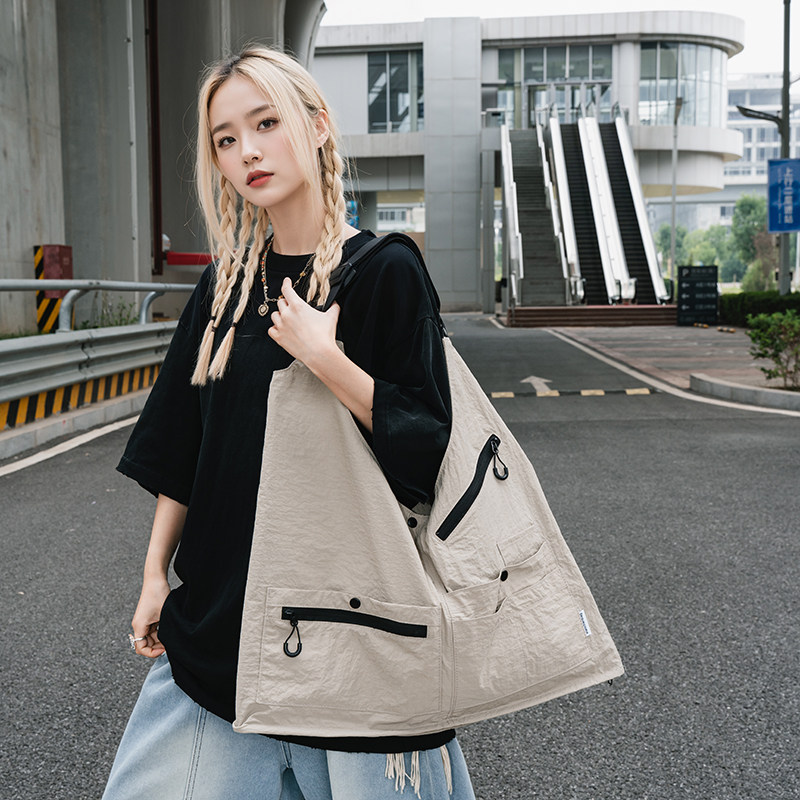 工装美式复古多功能多口袋尼龙马甲背心户外机能两用挎包外套,淘宝优惠券,粉丝福利购,淘宝优惠卷