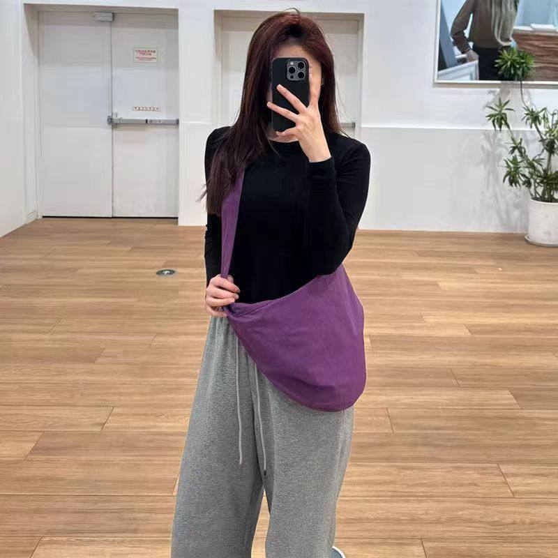 日单！女装男装休闲挎包饺子包大容量轻便外侧口袋25春新款474155,淘宝优惠券,粉丝福利购,淘宝优惠卷