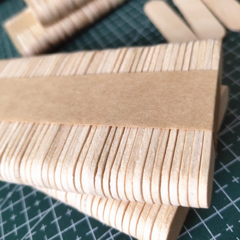 雪糕棒冰棍棒diy烘焙材料小木片木棒 手工制作耗材模型材料雪糕棍 - 图0