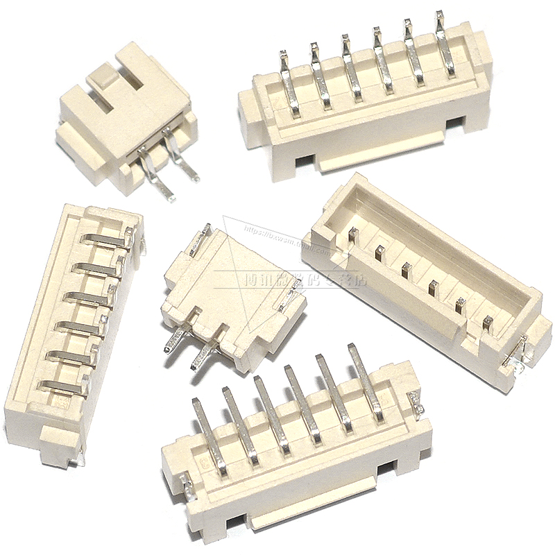 带扣XHB2.54mm间距连接器接插件卧贴立贴 2 3 4 5 6 7 8P针座插座 - 图1
