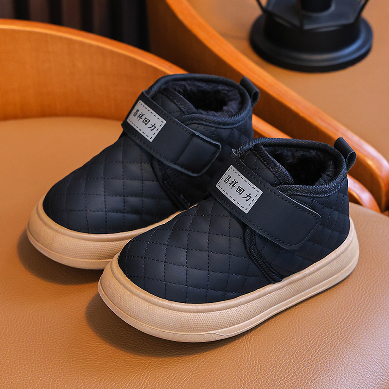 童鞋男童雪地靴儿童大棉鞋加绒加厚2025冬季新款保暖洋气女童短靴,淘宝优惠券,粉丝福利购,淘宝优惠卷