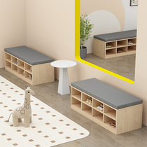 Minimalist Log Wind Childrens Storage Toy Cabinet Kindergarten Early Education Center Tomboy Room Crashworthy Soft Bag Containing