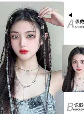 儿童假发辫子环扣小众发扣发饰