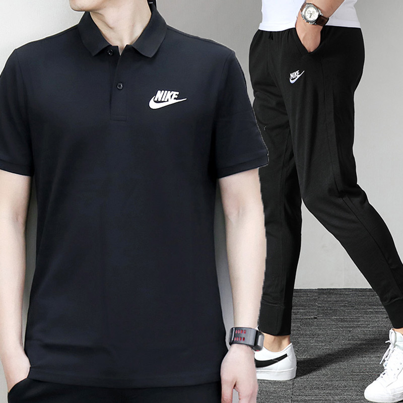 Nike Nike Set Men's Spring and Autumn 2020 New Casual Sportswear Short Sleeve T-shirt Running Close-up Pants