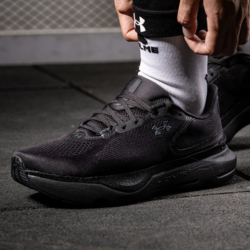 UA安德玛官方男子跑步鞋男鞋秋季新款黑武士运动鞋轻便透气慢跑鞋 - 图0