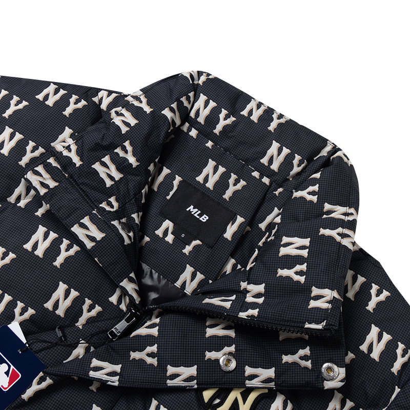 MLB官方 羽绒服男装女装24冬季新款户外出行潮流纽约洋基羽绒外套 - 图1