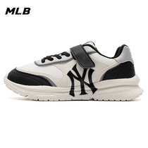 MLB Official Collision Color Splicing Magic Sticker Casual Shoes Children Shoes Spring New Sneakers Low-Help Retro Board Shoe Tide